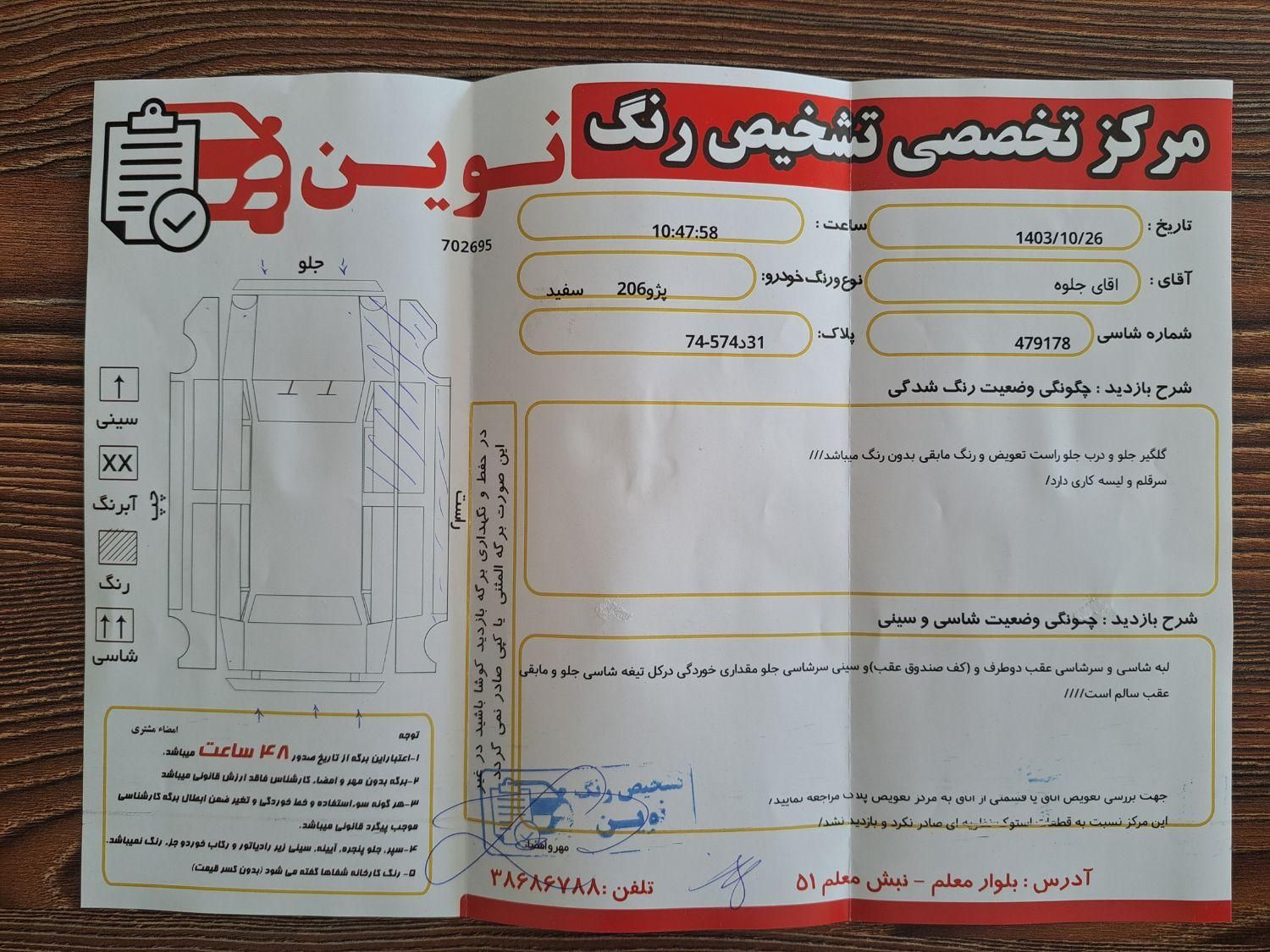 پژو 206 تیپ 5 - 1393