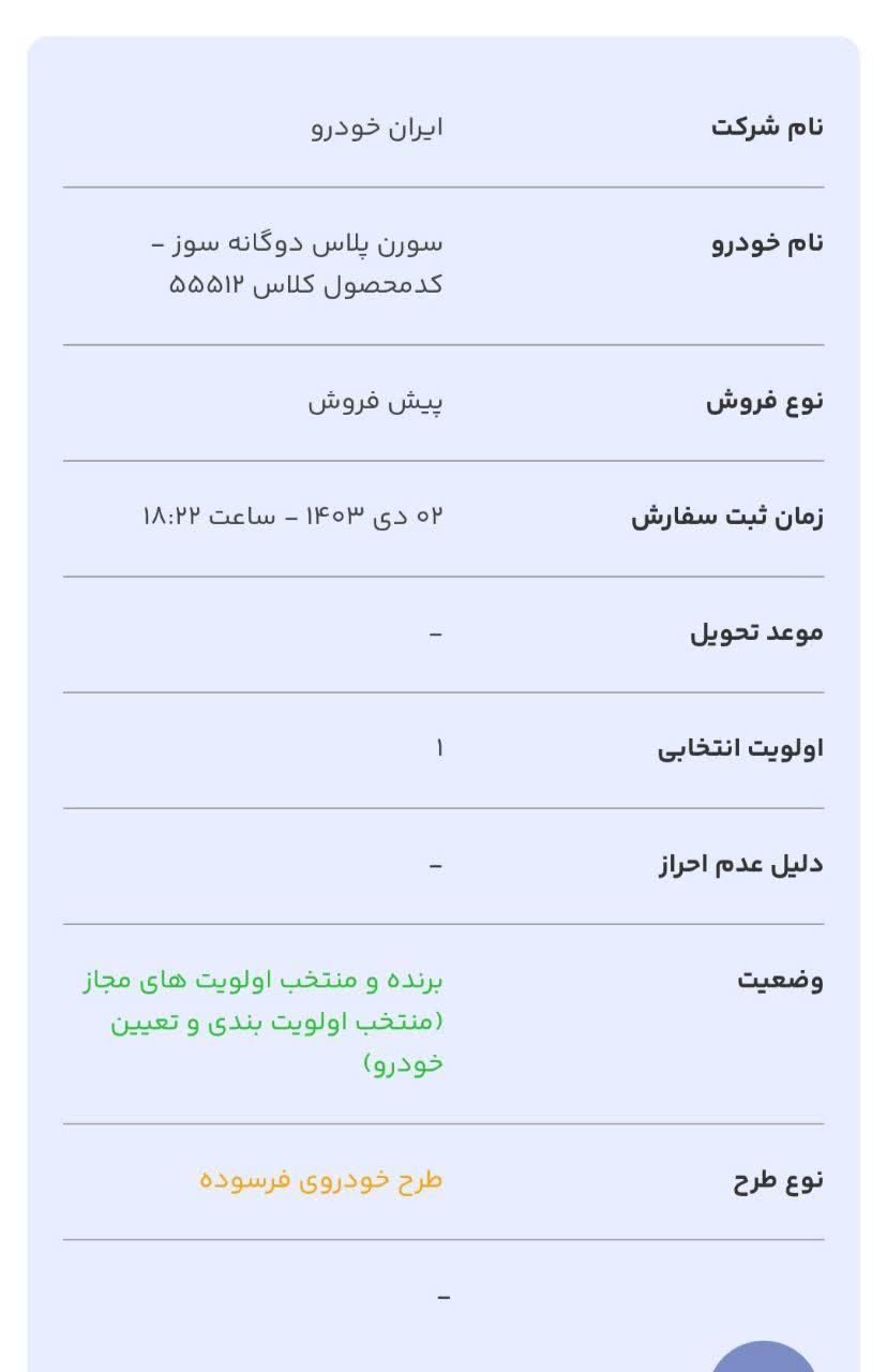 سمند سورن پلاس EF7 بنزینی - 1403