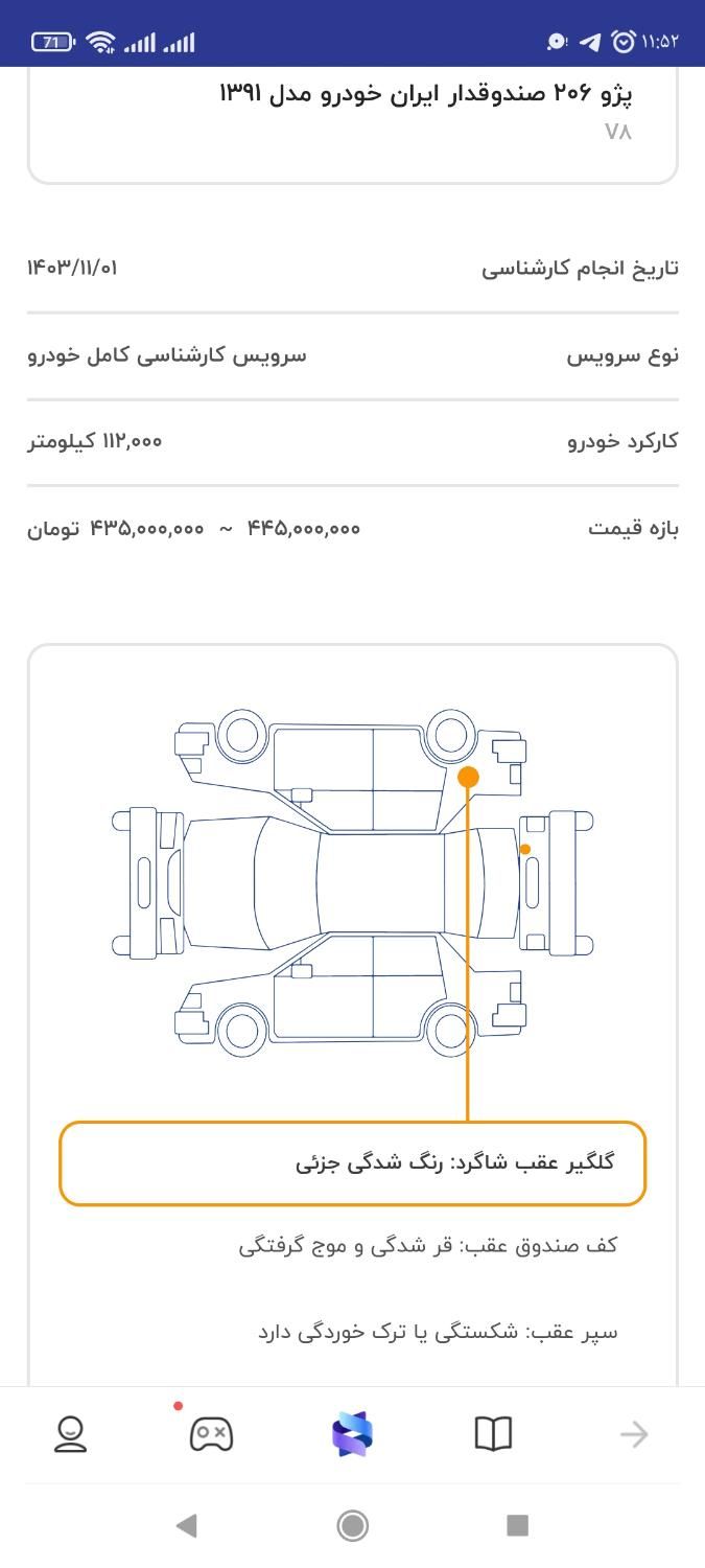 پژو 206 SD v8 - 1391