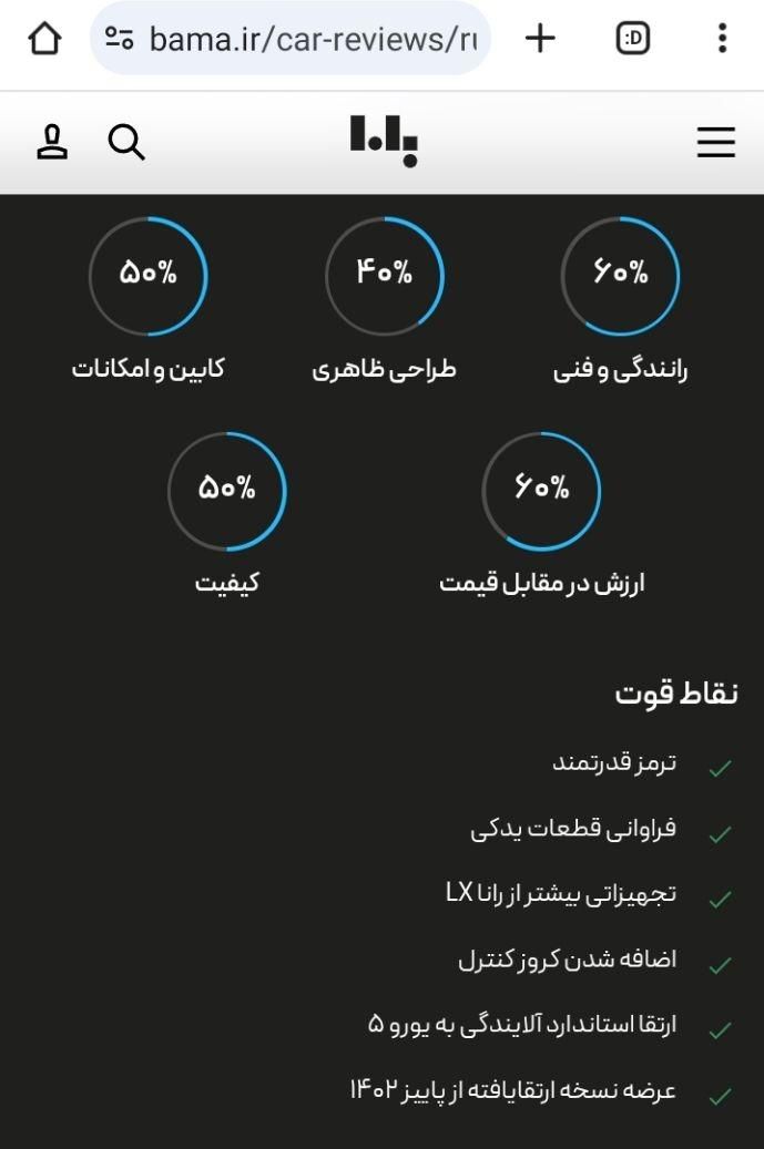 رانا پلاس دنده‌ای - 1403