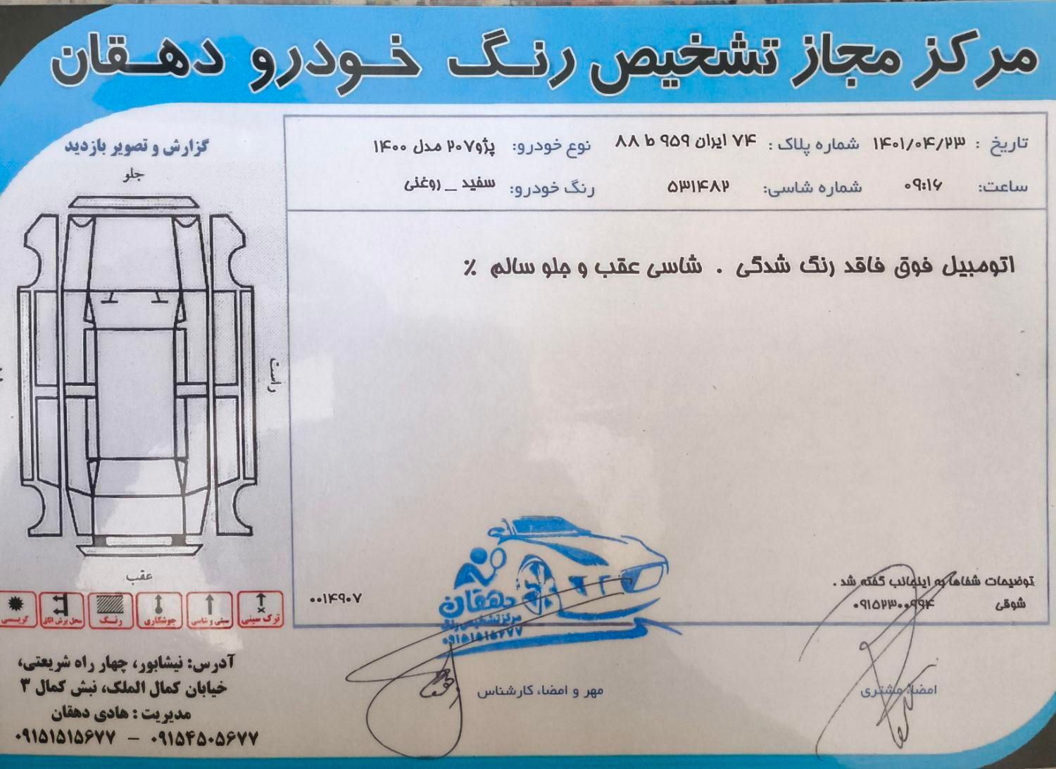 پژو 207 دنده ای پانوراما - 1400