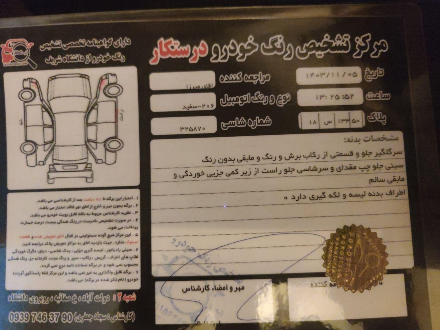 پژو 206 تیپ 5 - 1394