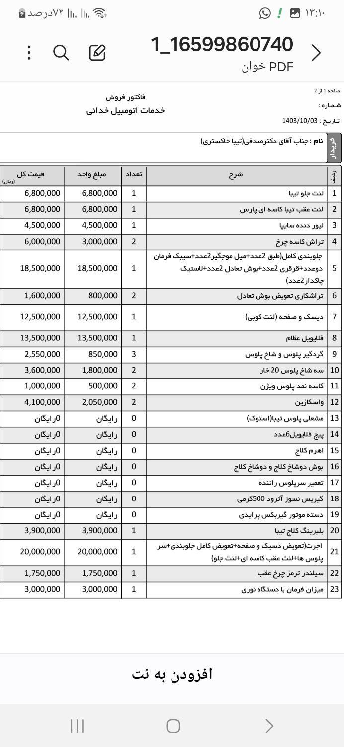 تیبا صندوق دار EX - 1394