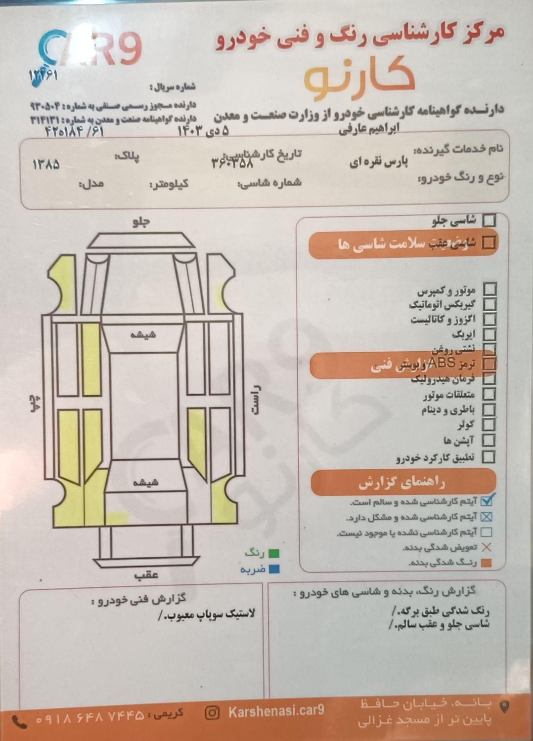 پژو پارس XU7ساده - 1385