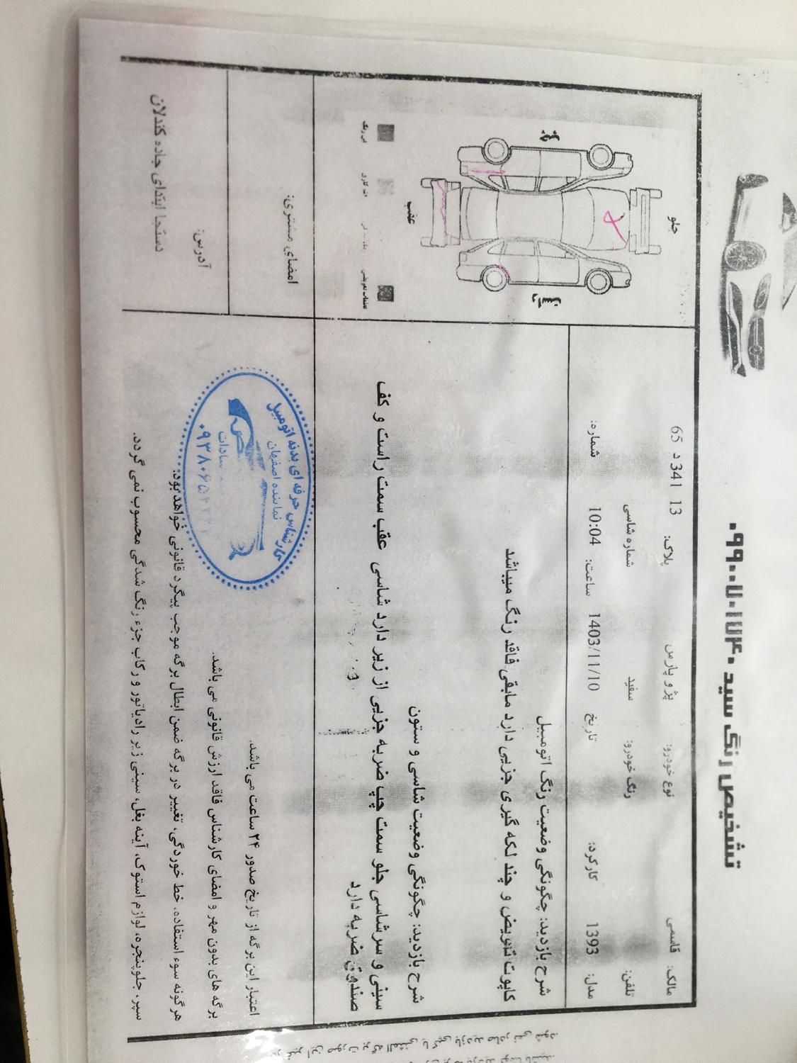 پژو پارس دوگانه سوز - 1393