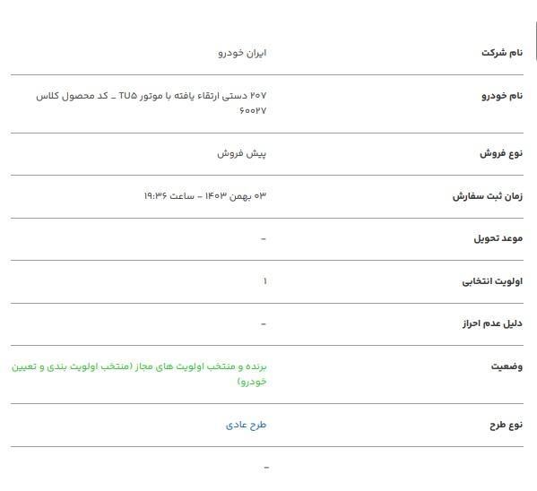 پژو 207 دنده ای پانوراما - 1403