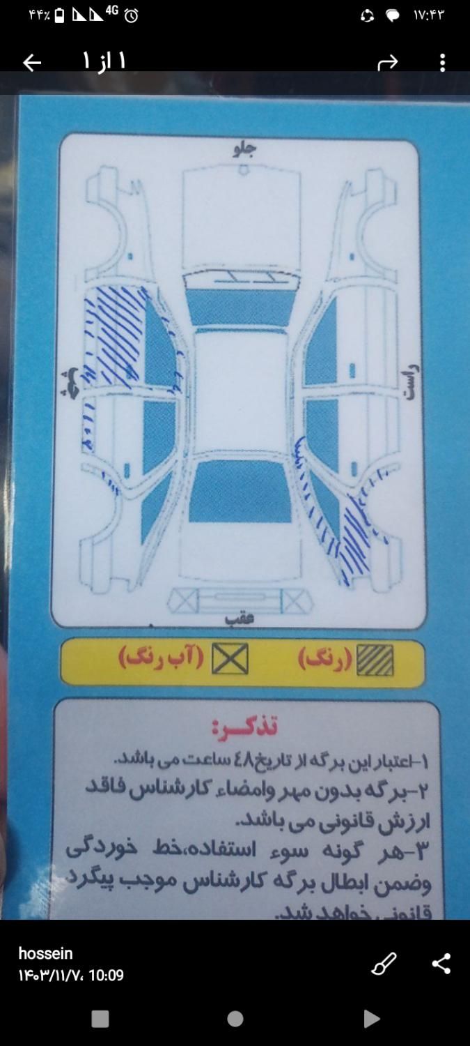 کیا ریو مونتاژ دنده ای LS - 2011