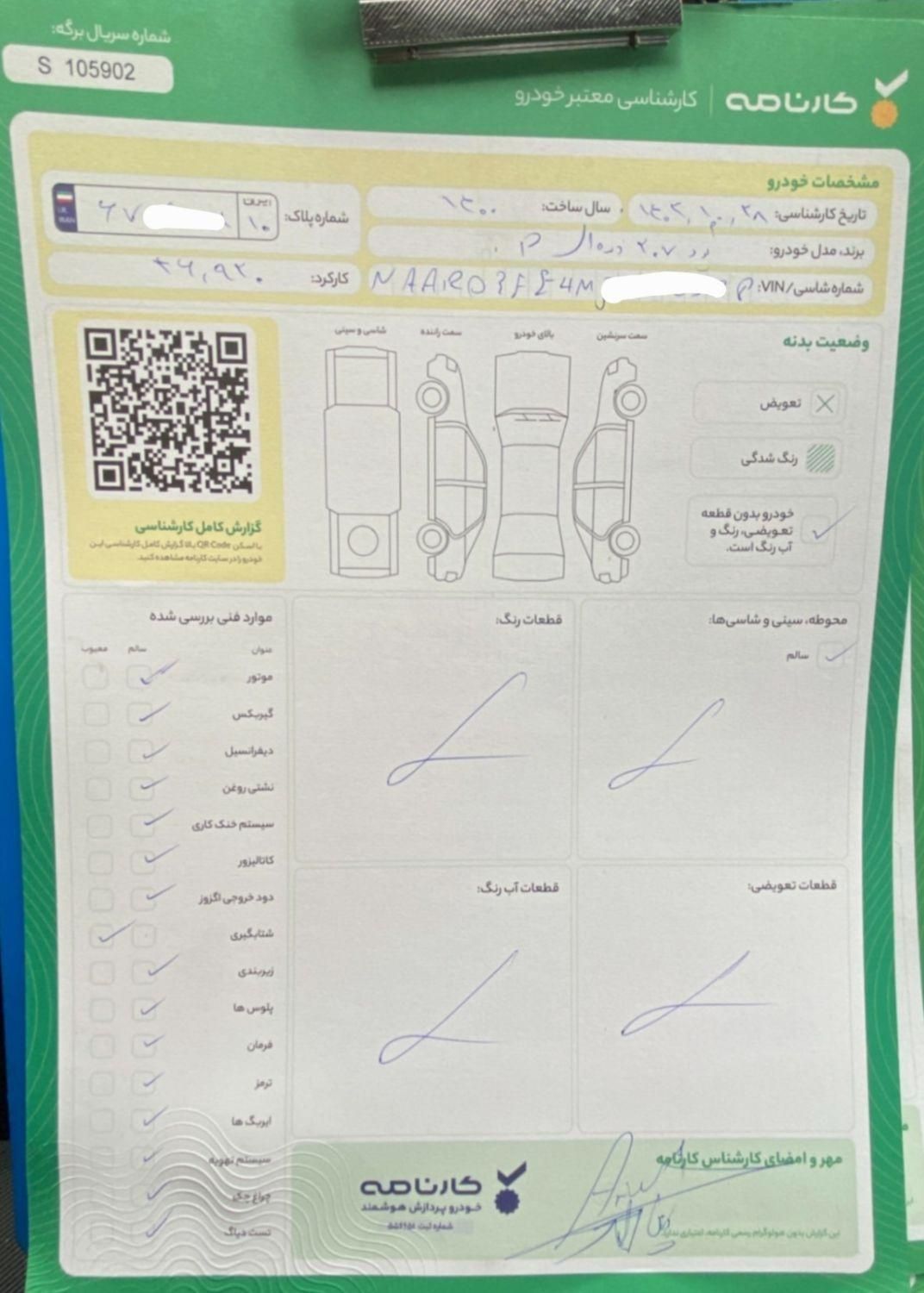 پژو 207 دنده ای پانوراما - 1400