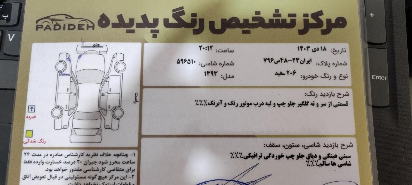 پژو 206 تیپ 2 - 1393