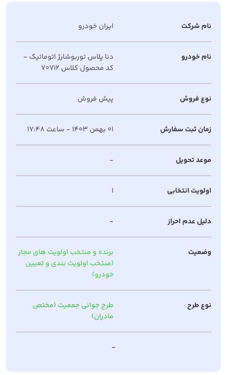 دنا پلاس اتوماتیک توربو - 1403