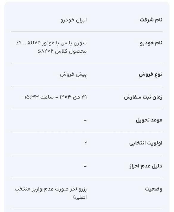 سمند سورن پلاس EF7 بنزینی - 1403