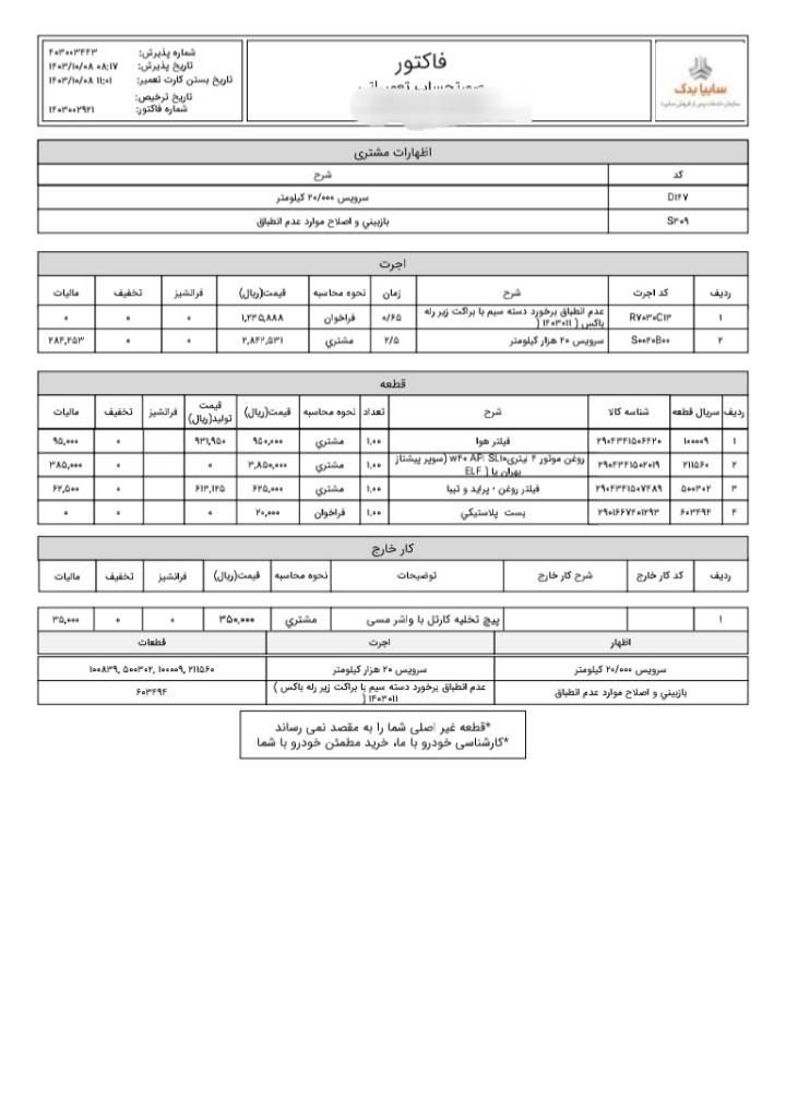 ساینا S دنده ای بنزینی - 1401