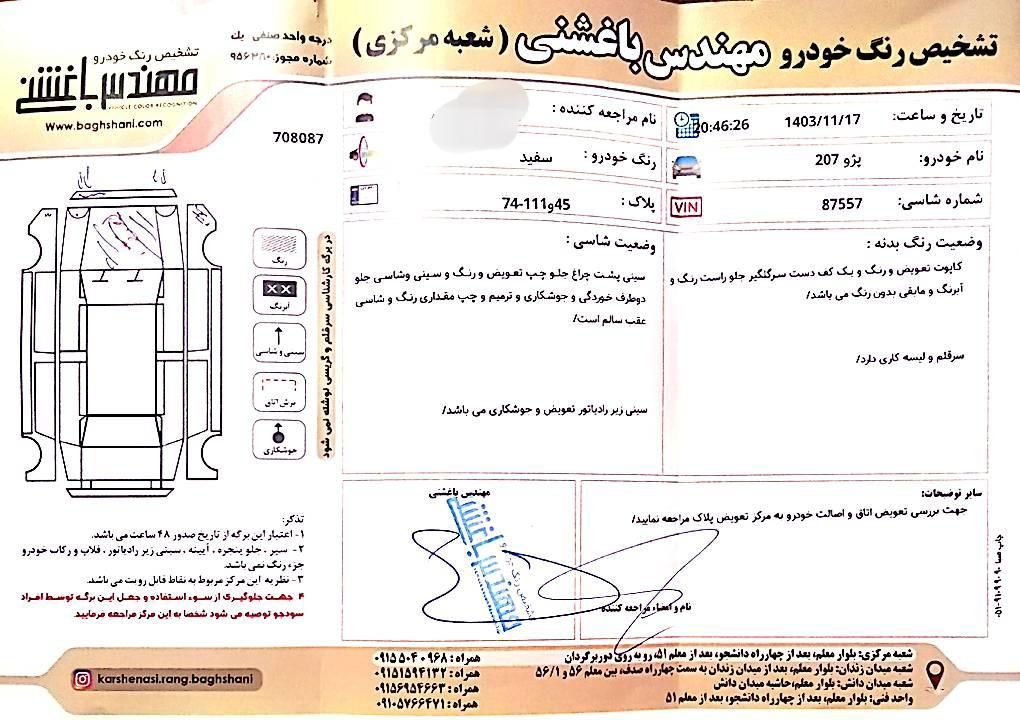 پژو 207 دنده‌ای با موتور TU3 - 1402