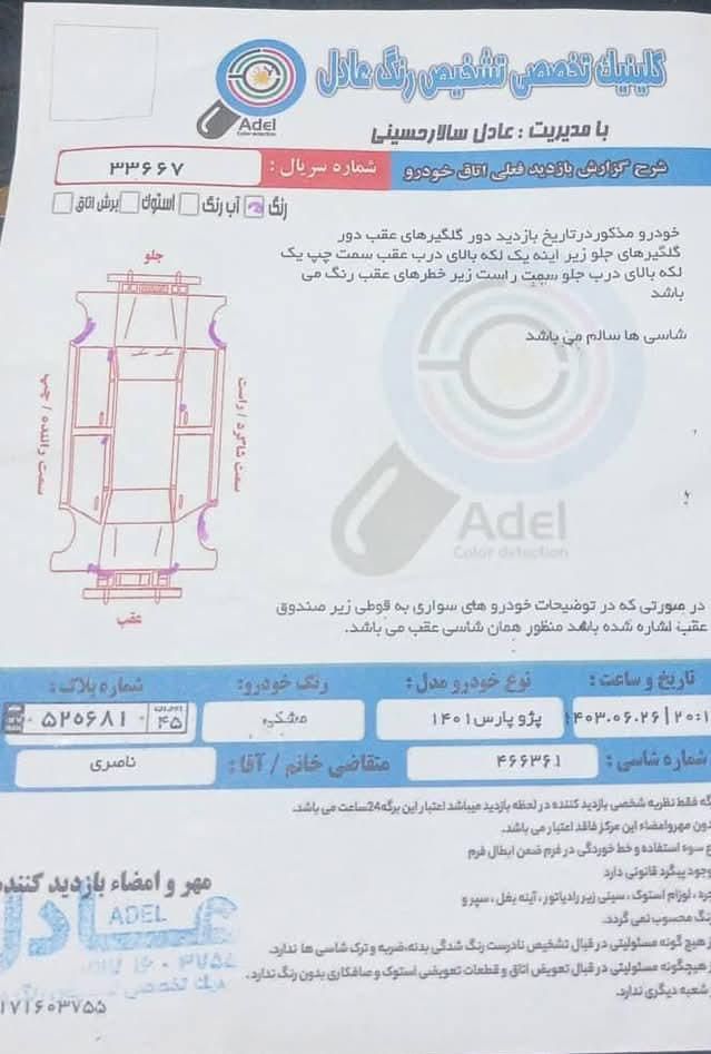 پژو پارس ELX-XU7P سفارشی - 1401