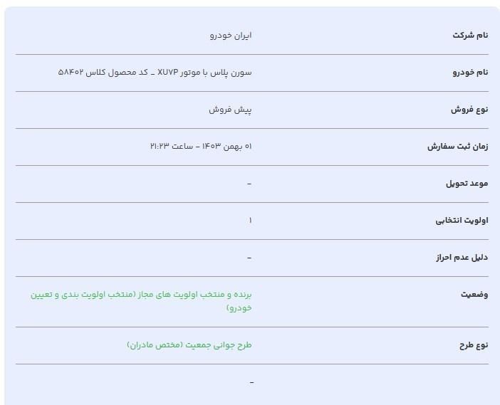 سمند سورن پلاس EF7 بنزینی - 1403