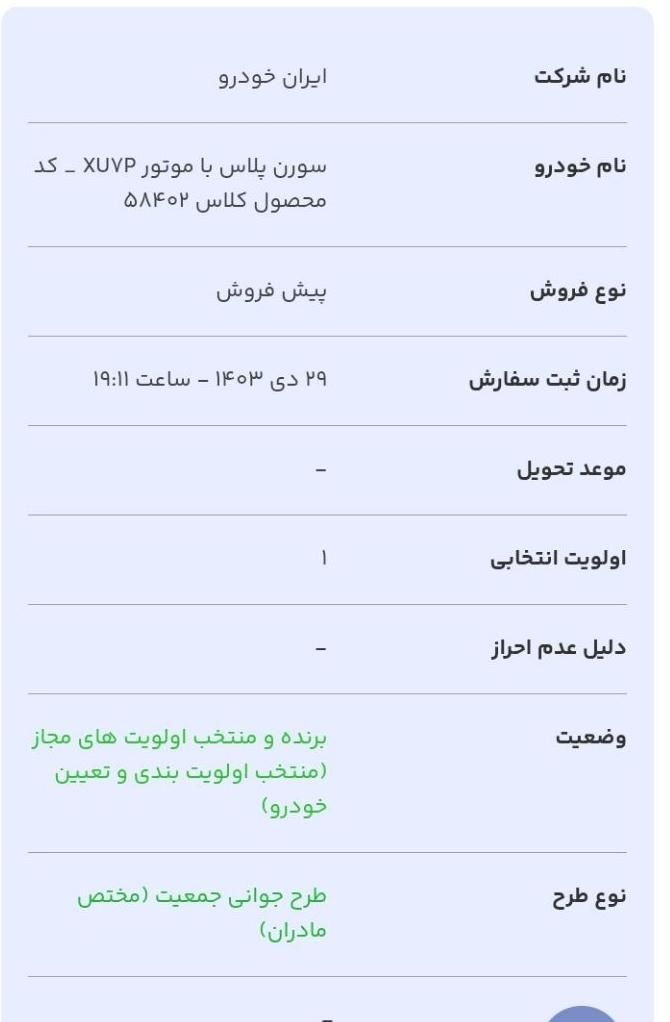 سمند سورن پلاس EF7 بنزینی - 1403