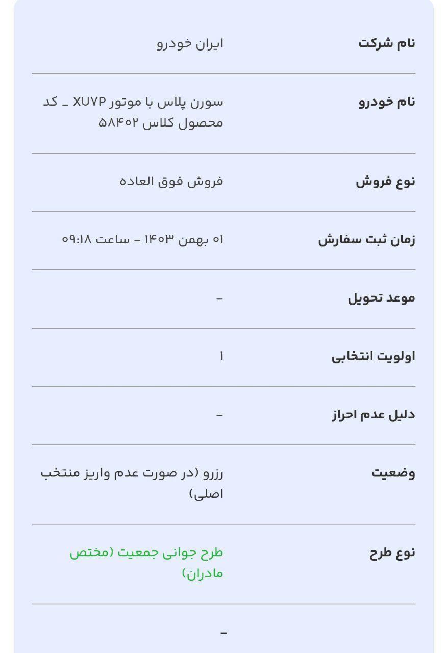 سمند سورن پلاس EF7 بنزینی - 1403