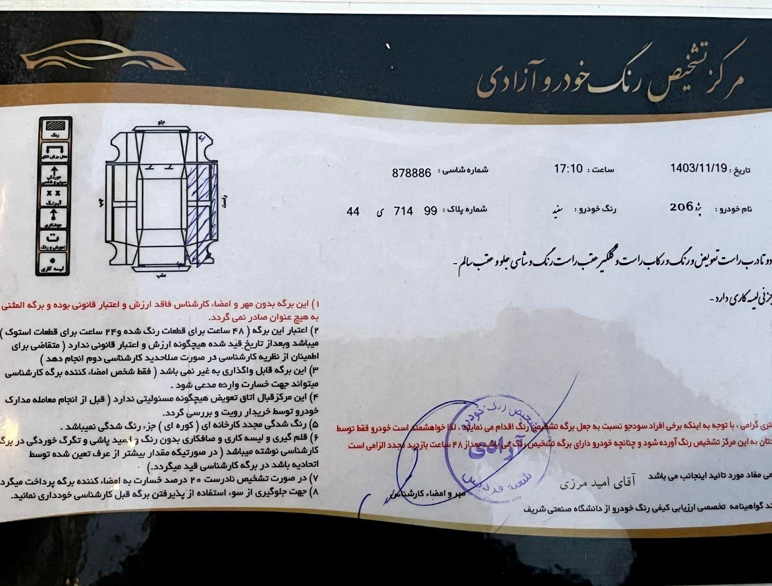 پژو 206 تیپ 5 - 1395