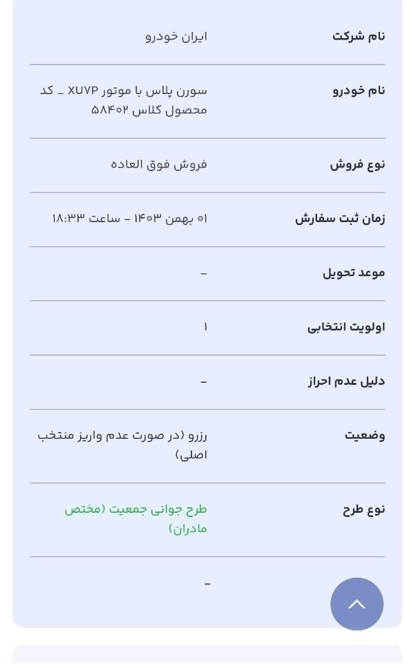 سمند سورن پلاس EF7 بنزینی - 1403