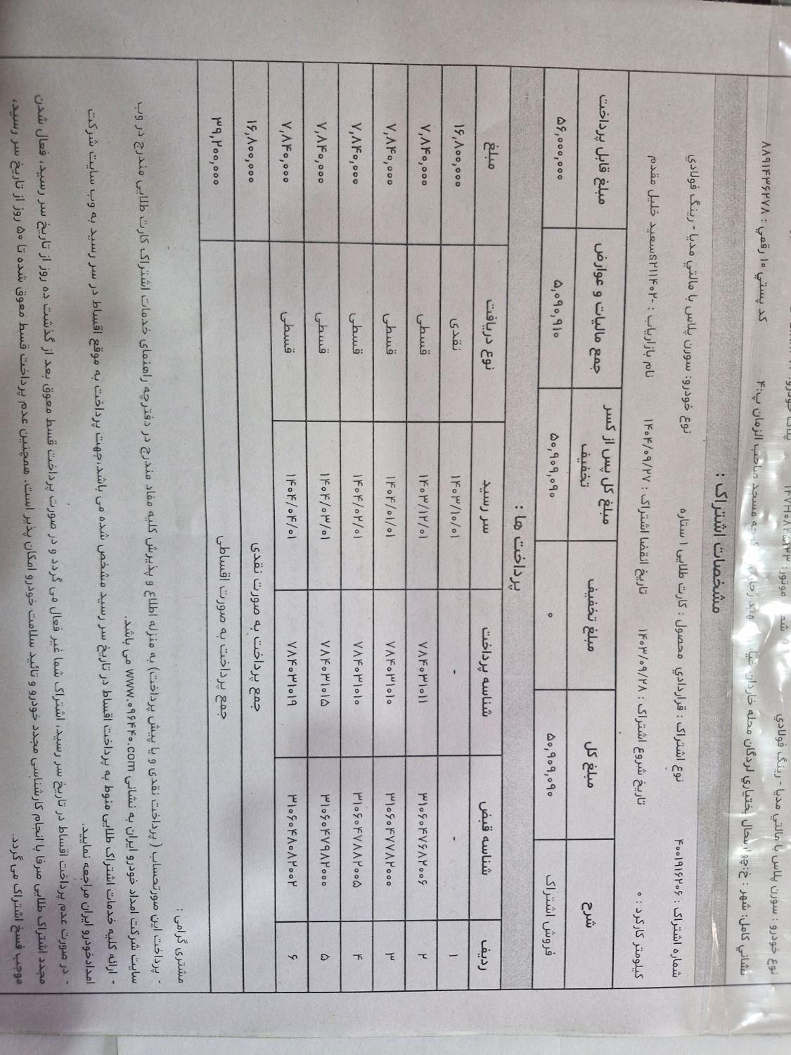 سمند سورن پلاس EF7 بنزینی - 1403