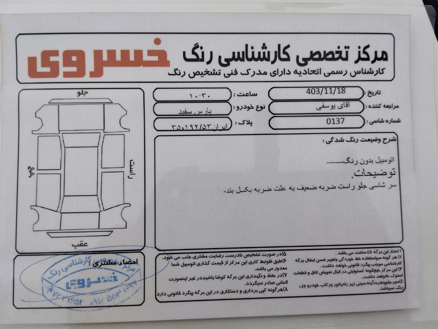 پژو پارس ELX-XU7P سفارشی - 1400