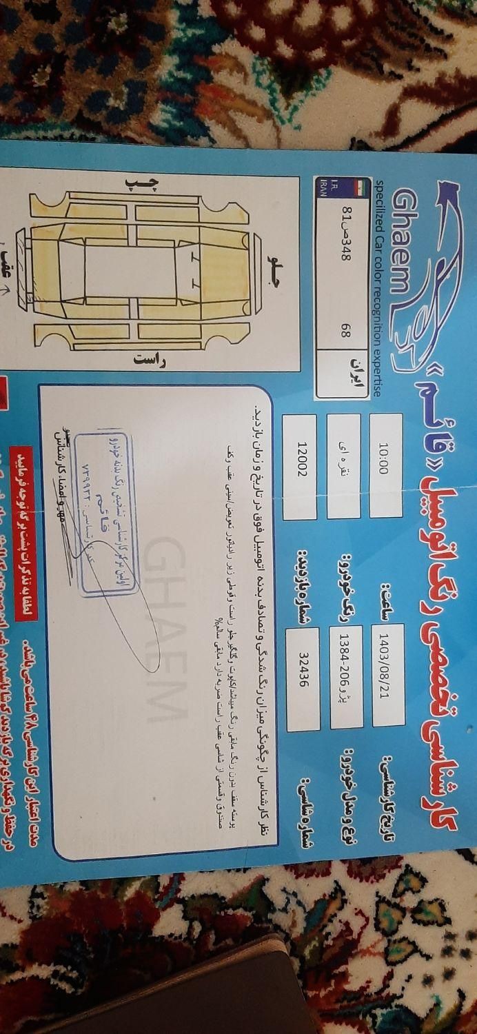 پژو 206 تیپ 2 - 1384