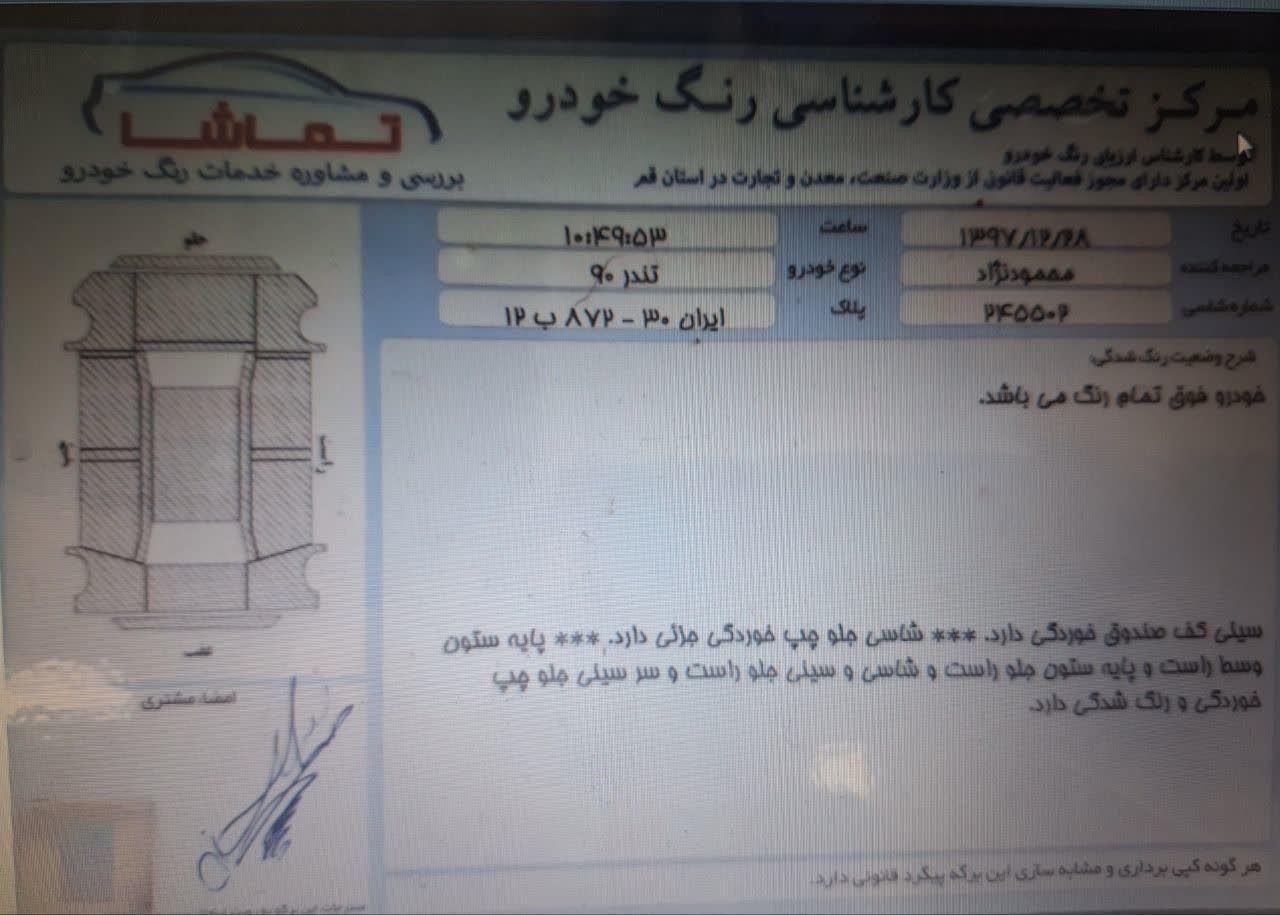 خودرو رنو، تندر 90 آگهی ann_16215326