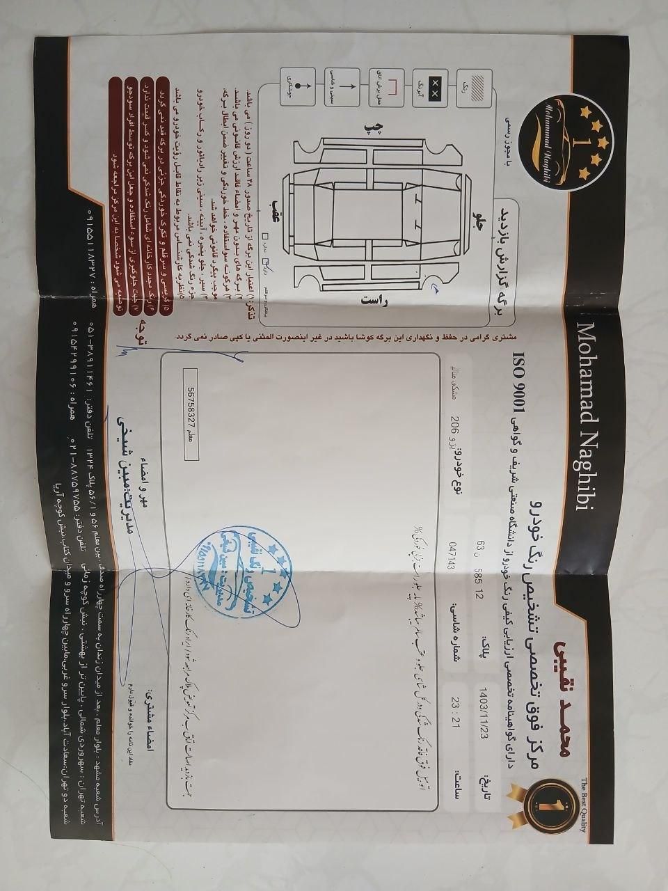 پژو 206 تیپ 5 - 1399