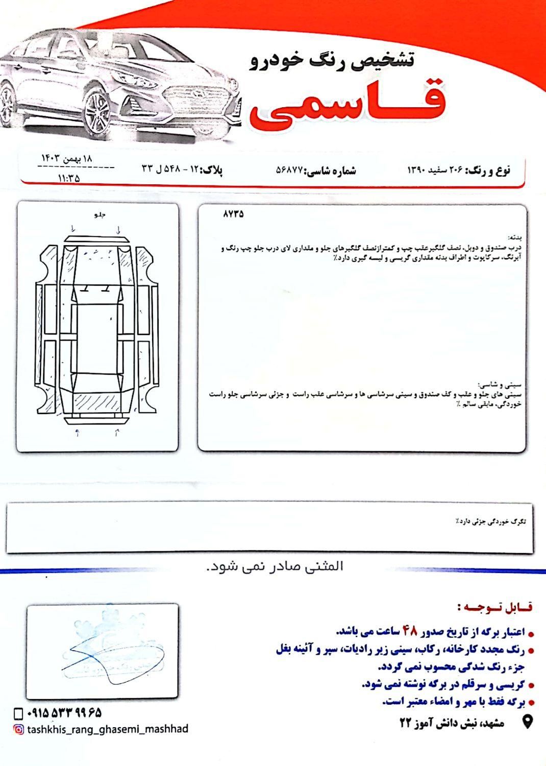 پژو 206 تیپ 5 - 1390