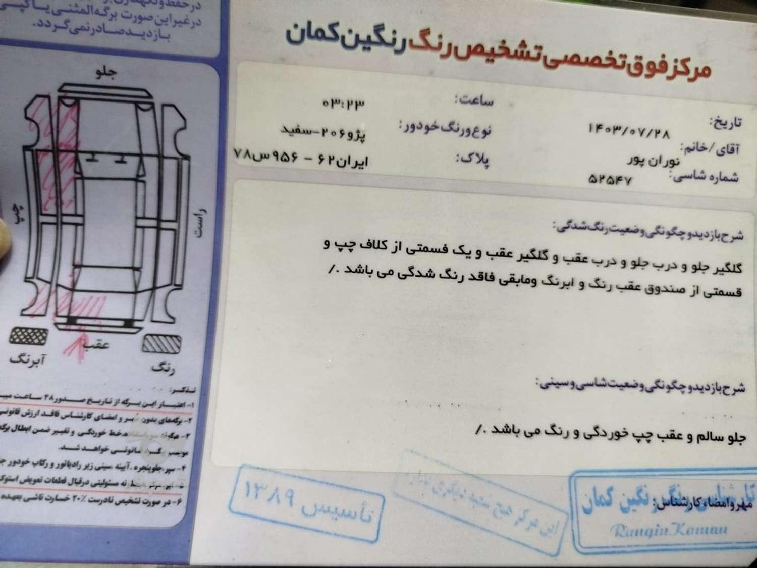 پژو 206 تیپ 2 - 1392