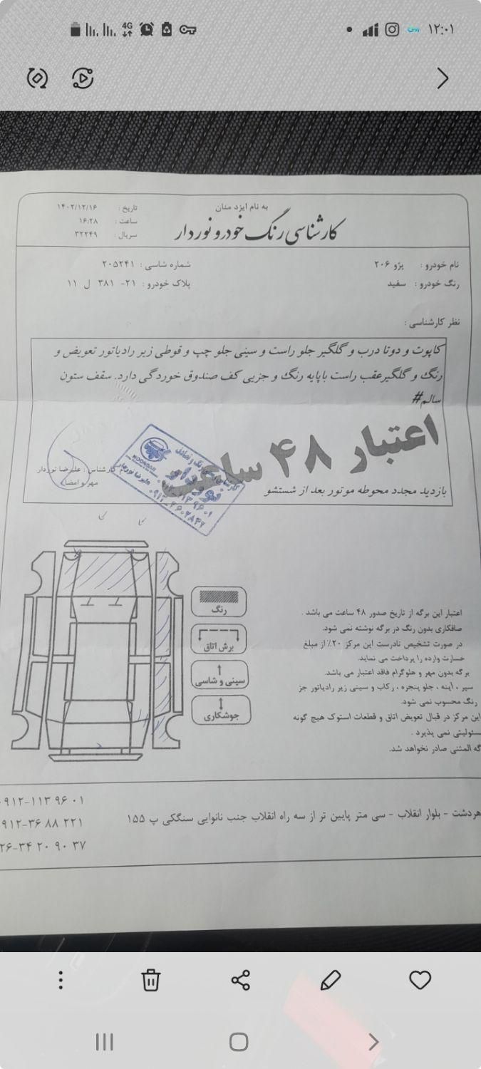 پژو 206 تیپ 2 - 1394