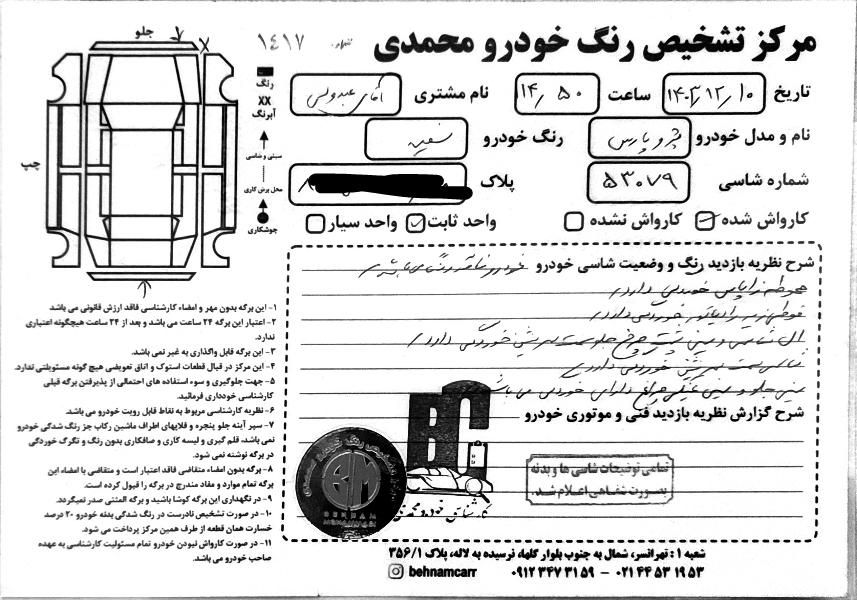 پژو پارس ELX-XU7P سفارشی - 1401