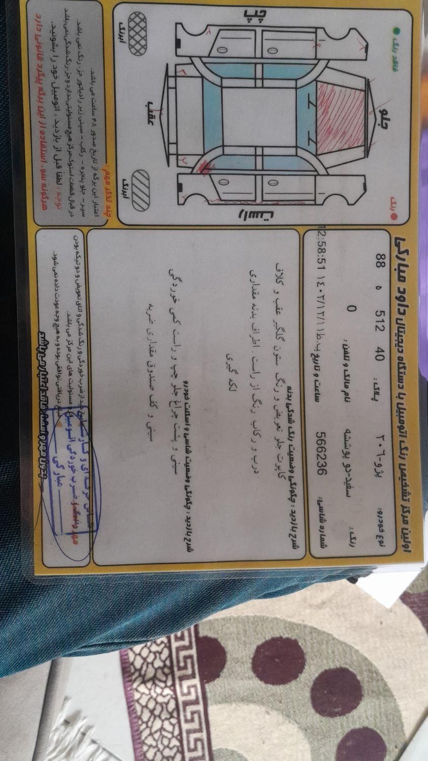 پژو 206 تیپ 3 - 1391