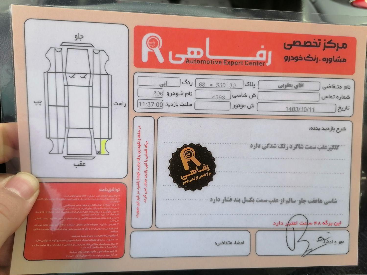 پژو 206 تیپ 5 - 1395