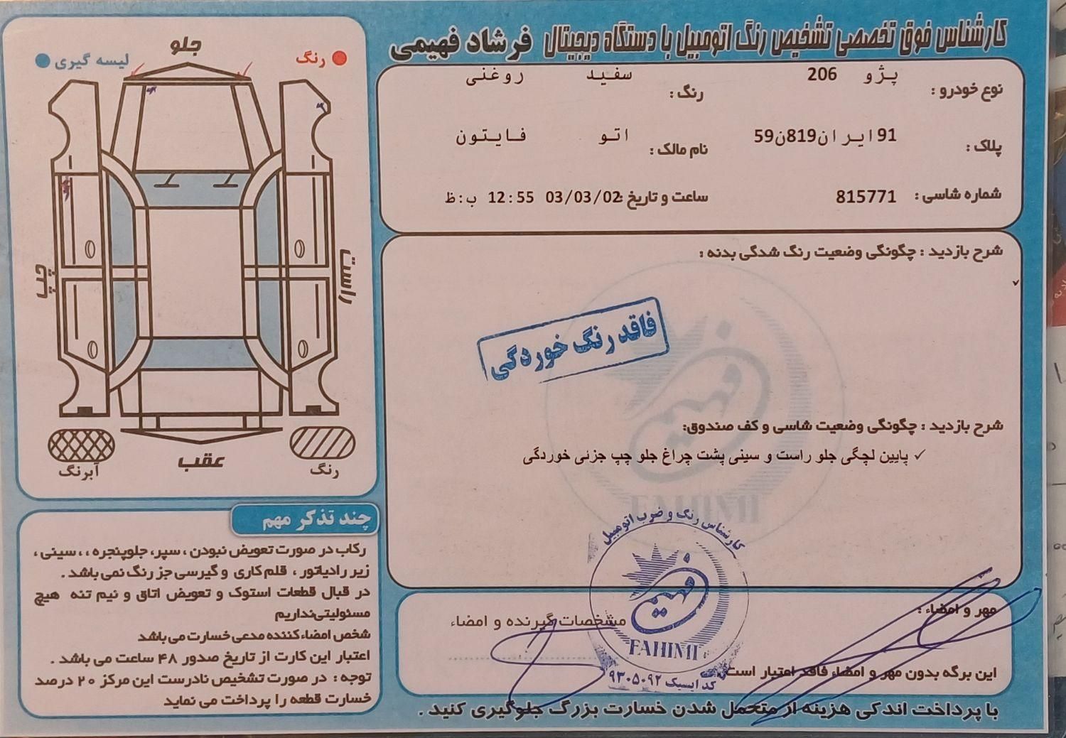 پژو 206 تیپ 2 - 1395