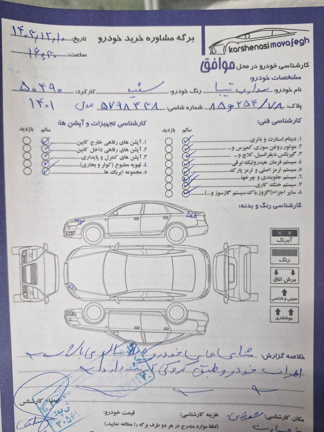 تیبا صندوق دار SX - 1401