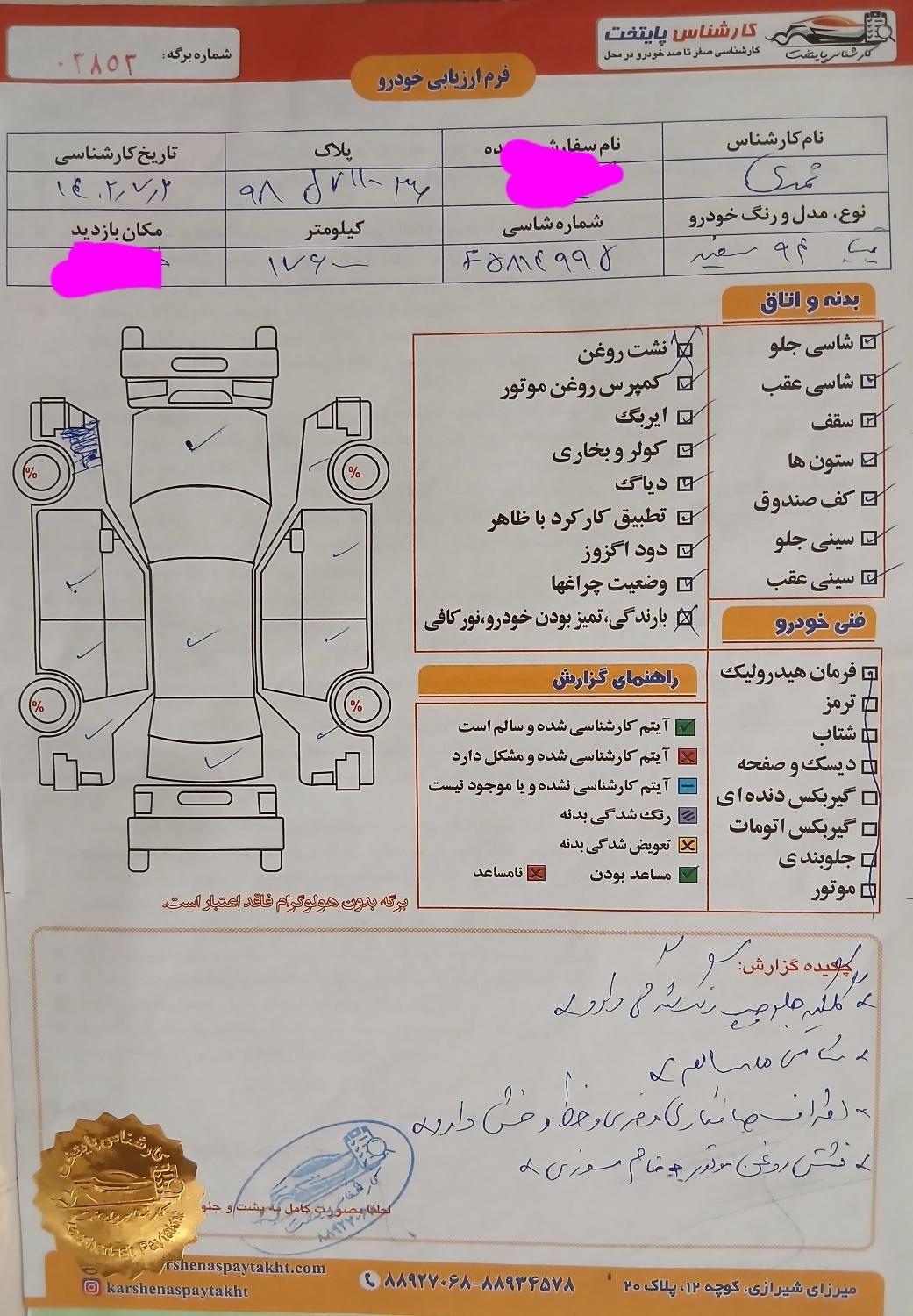 تیبا صندوق دار SX - 1394