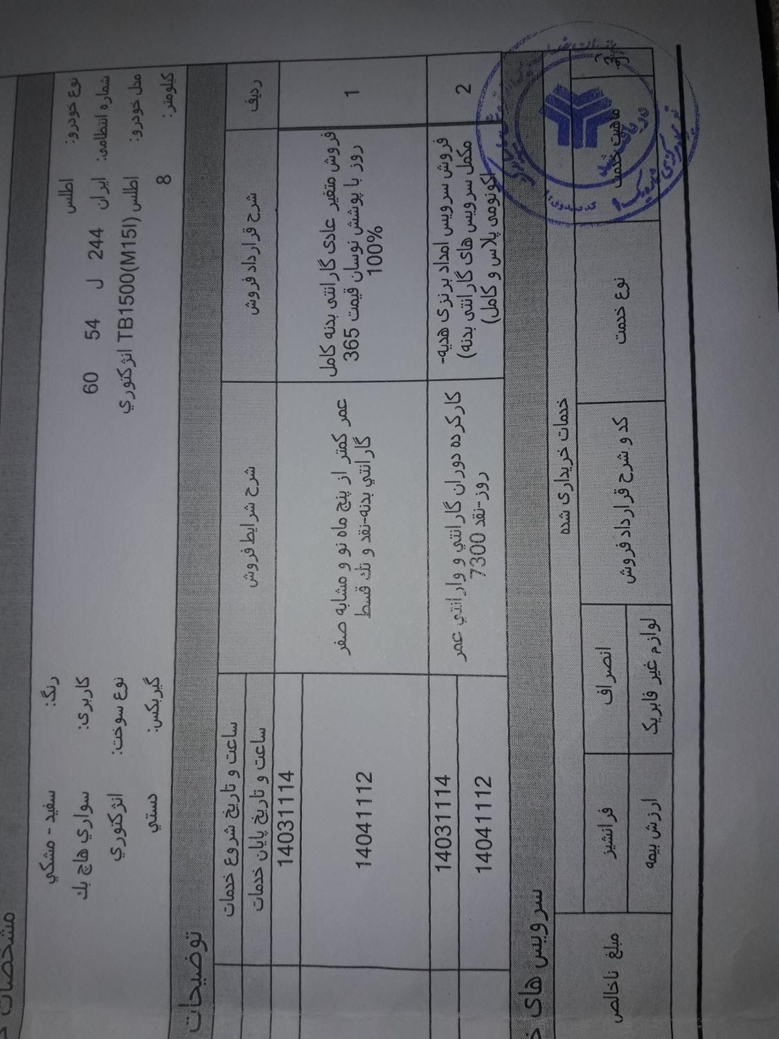 اطلس G دنده ای - 1403