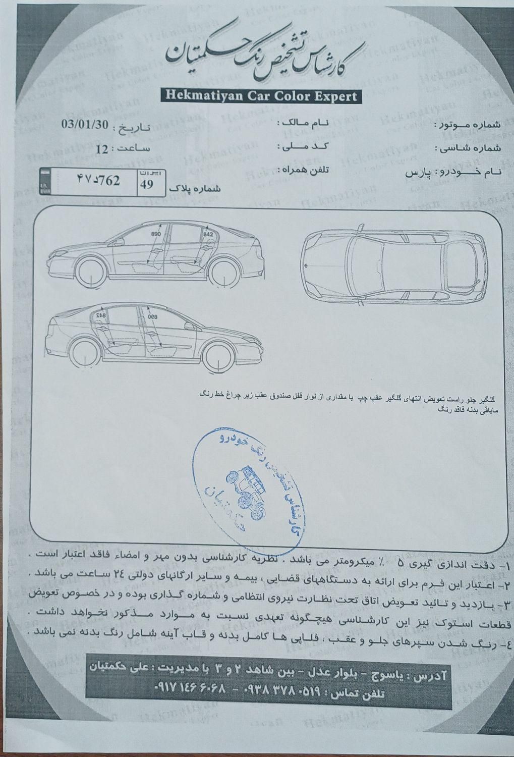 پژو پارس ELX-XU7P سفارشی - 1402