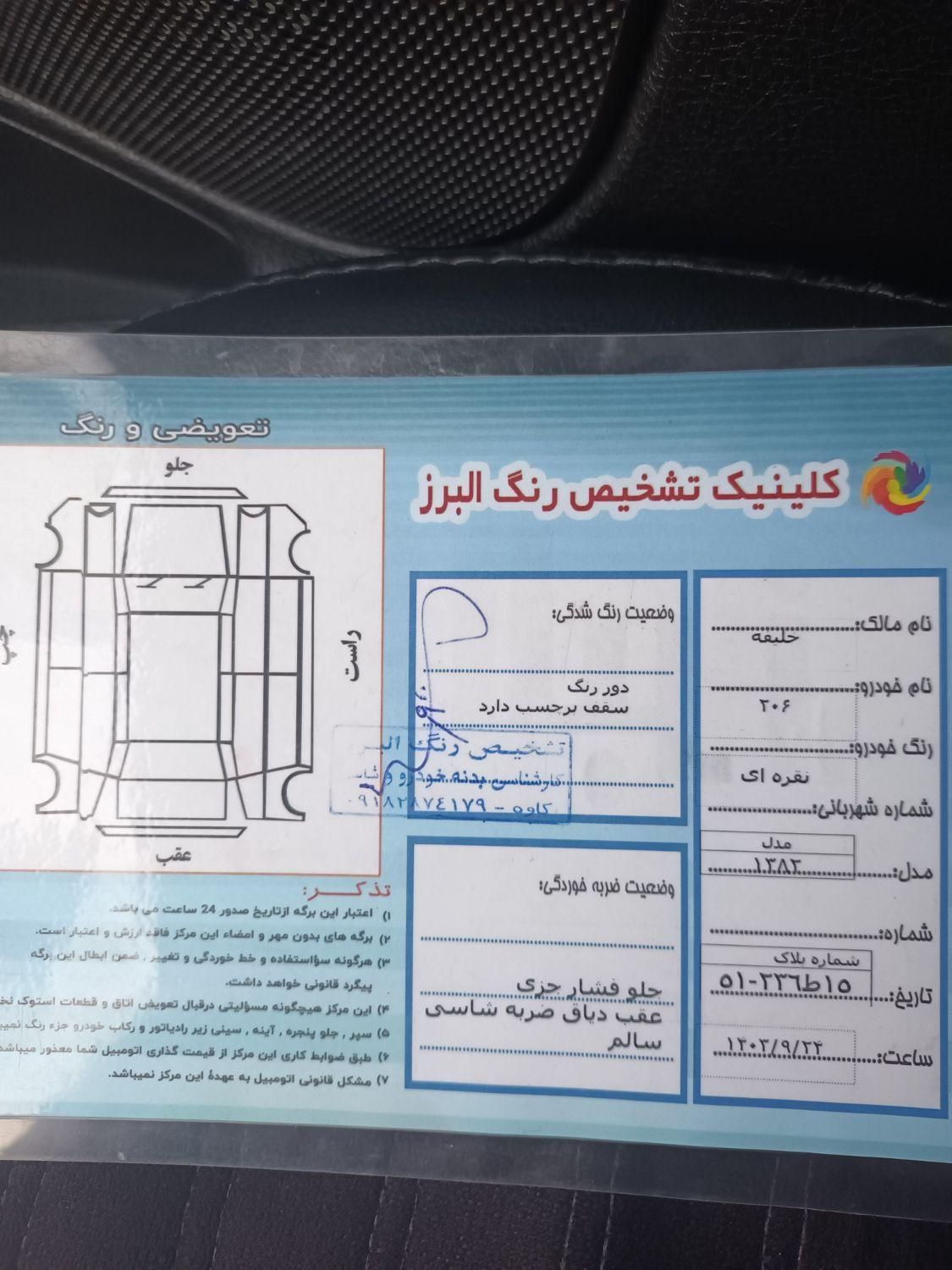 پژو 206 تیپ 2 - 1382