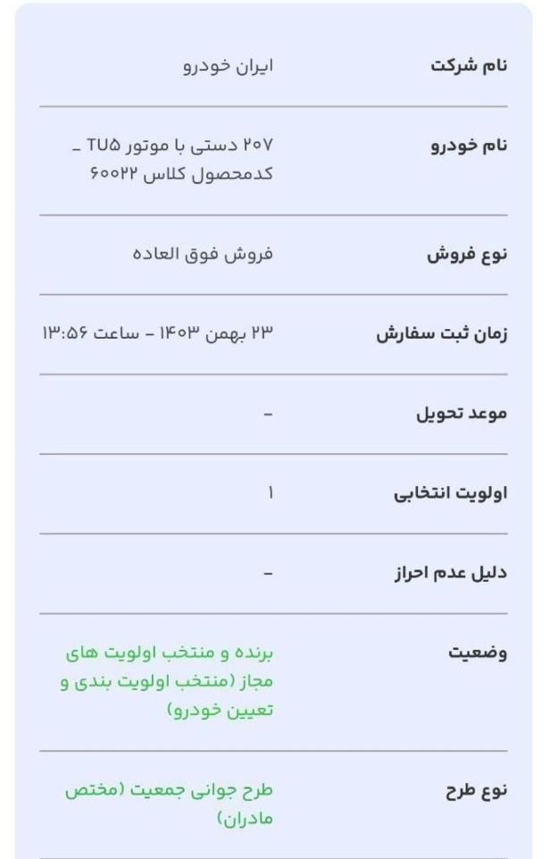 پژو 207 دنده‌ای با موتور TU3 - 1403