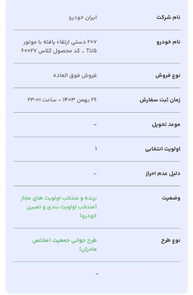 پژو 207 پانوراما دنده‌ای - 1403