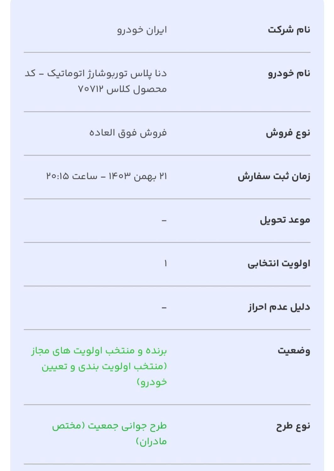 دنا پلاس اتوماتیک توربو - 1403