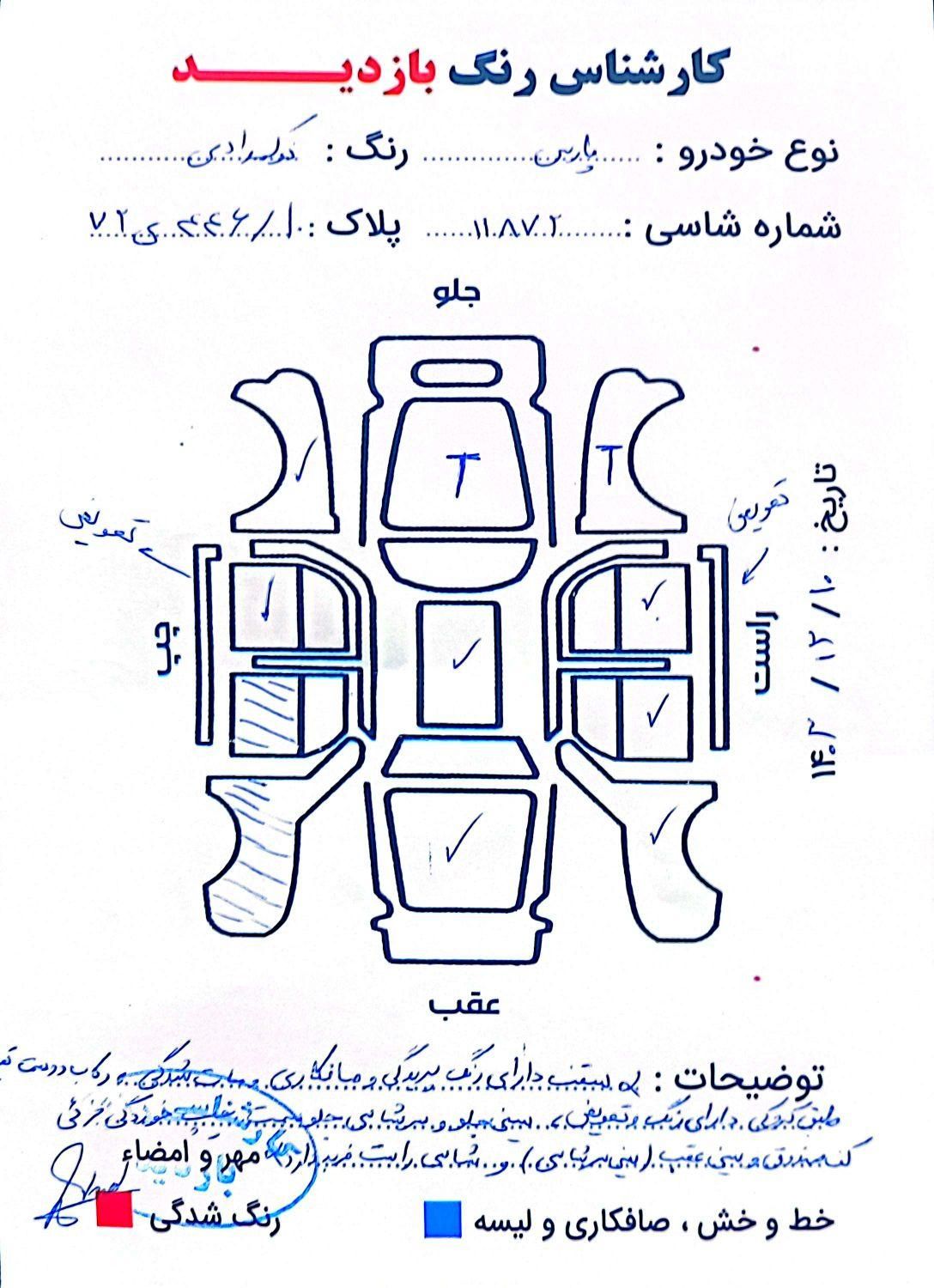 پژو پارس XU7ساده - 1393