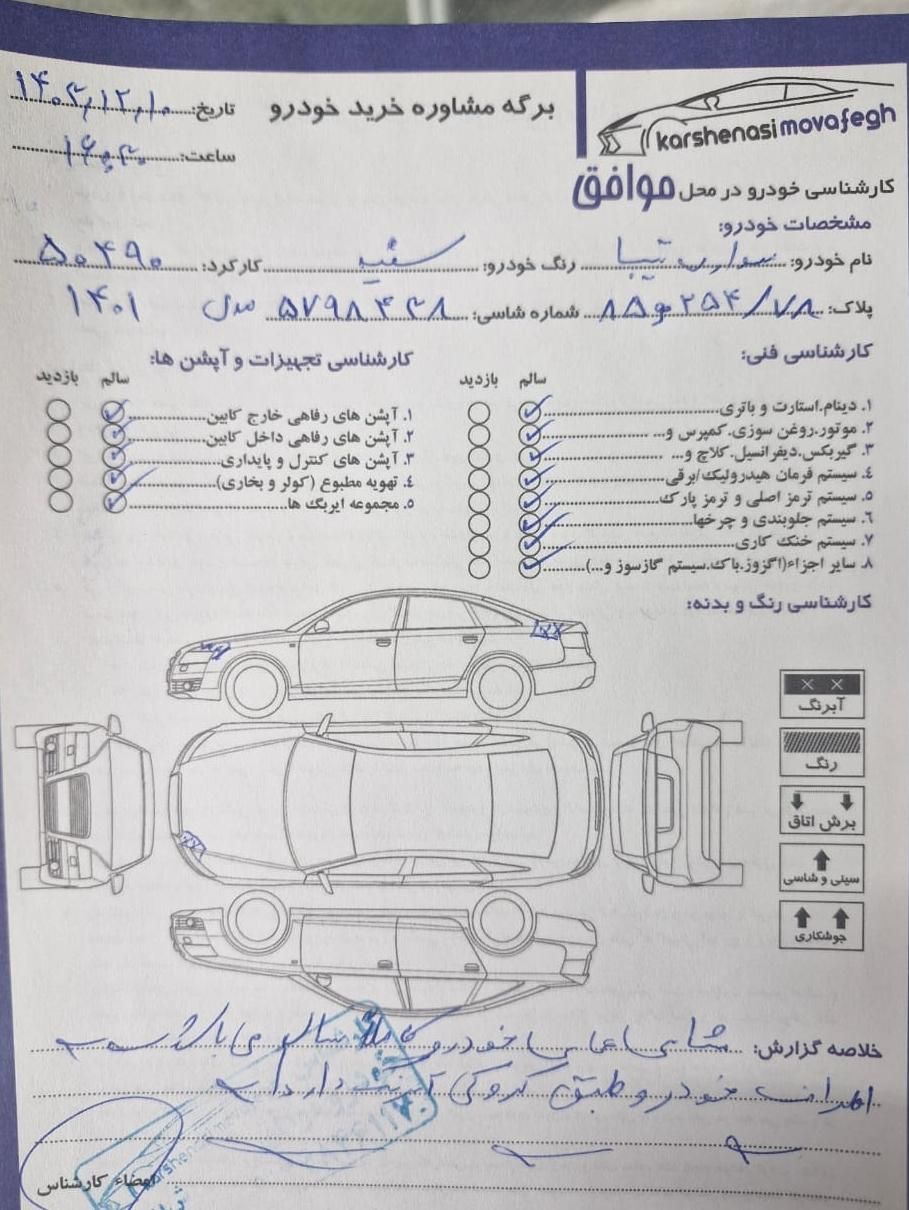 تیبا صندوق دار SX - 1401