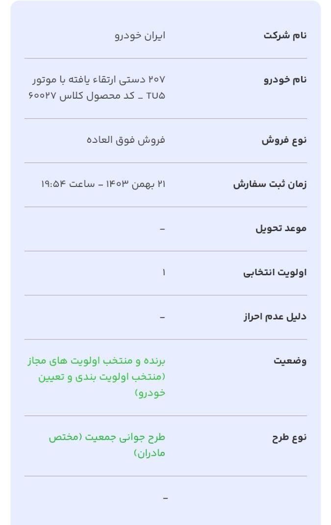 پژو 207 پانوراما دنده‌ای - 1403