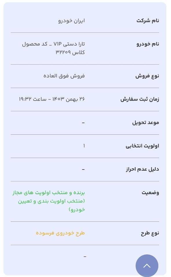 تارا دنده‌ای v1 پلاس - 1403