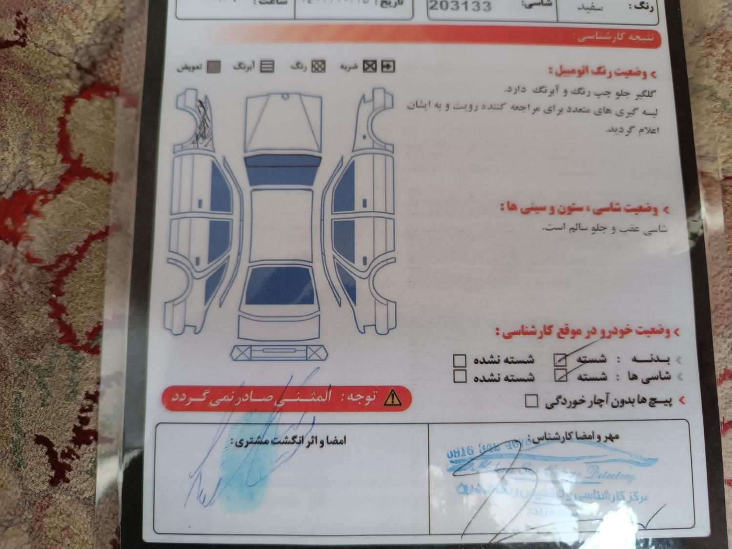 پژو 206 تیپ 3 - 1394