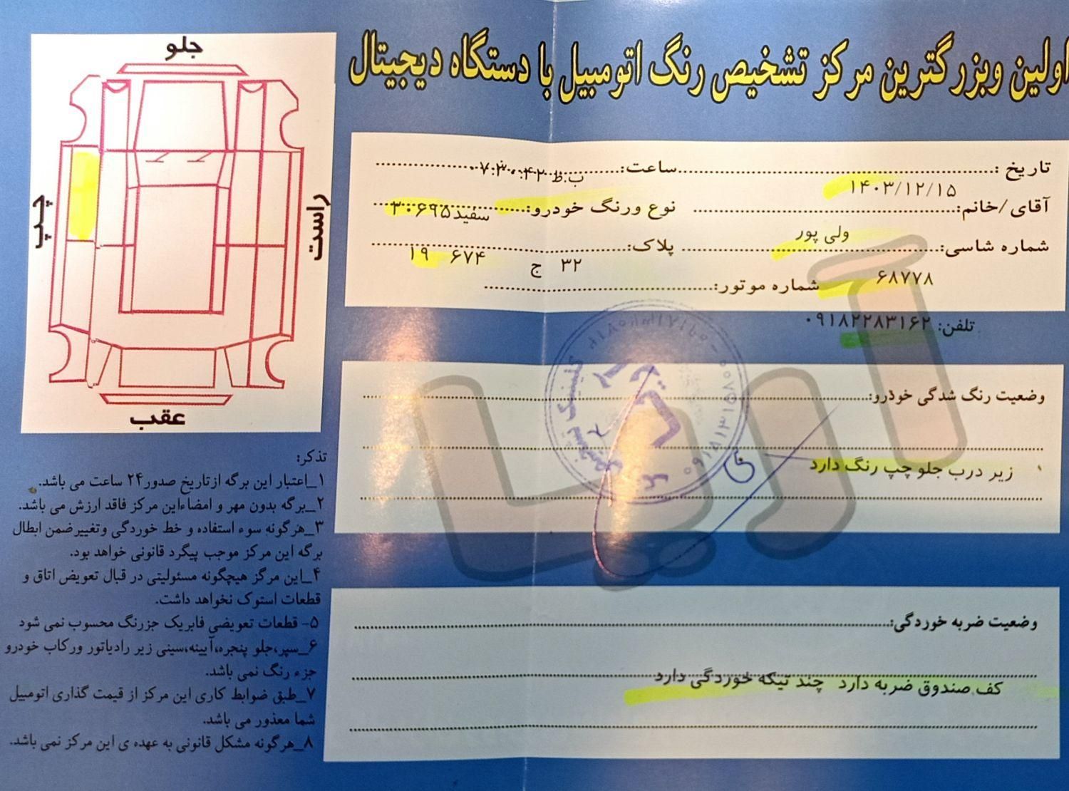 پژو 206 تیپ 5 - 1395