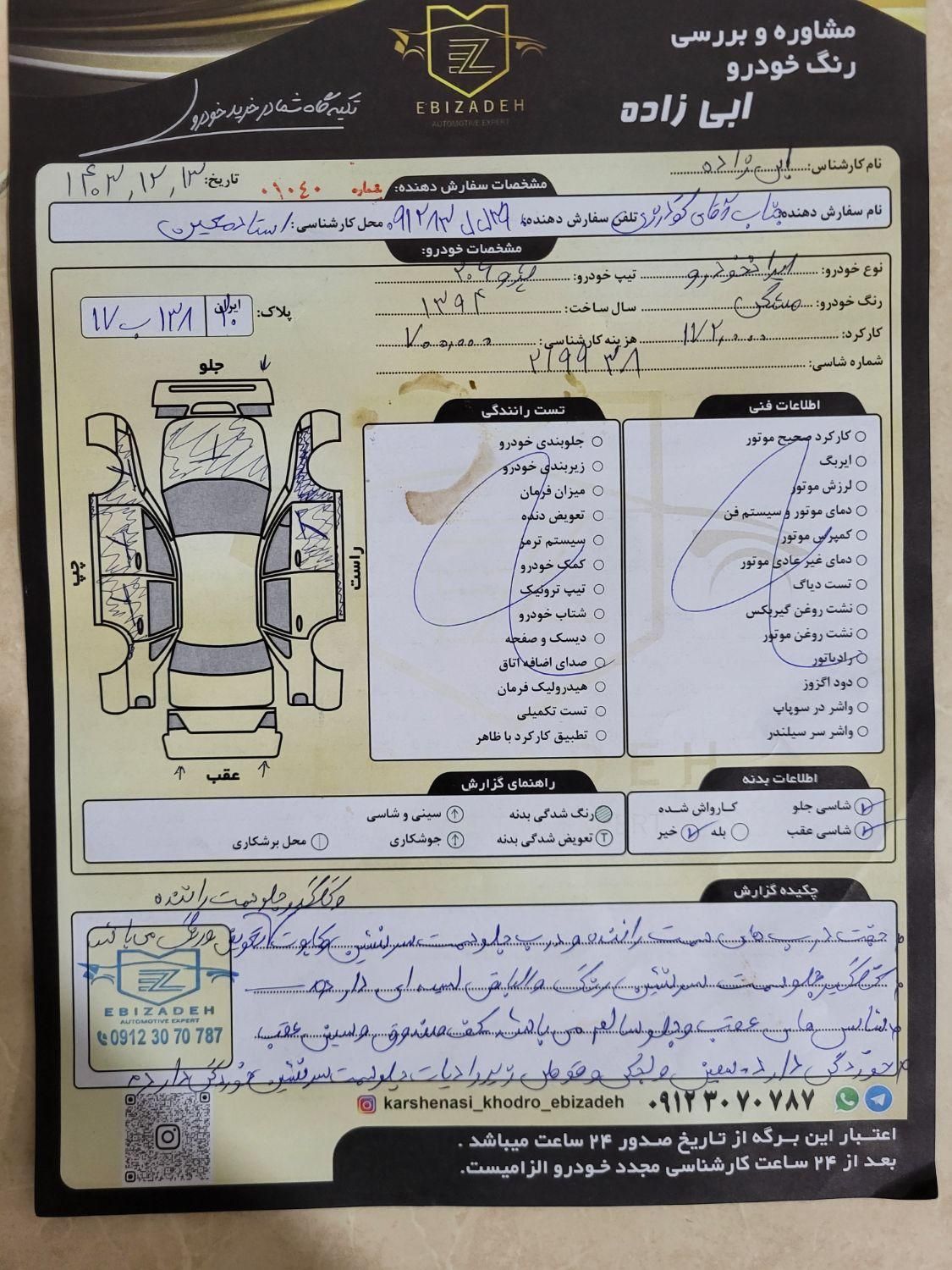 پژو 206 تیپ 2 - 1394